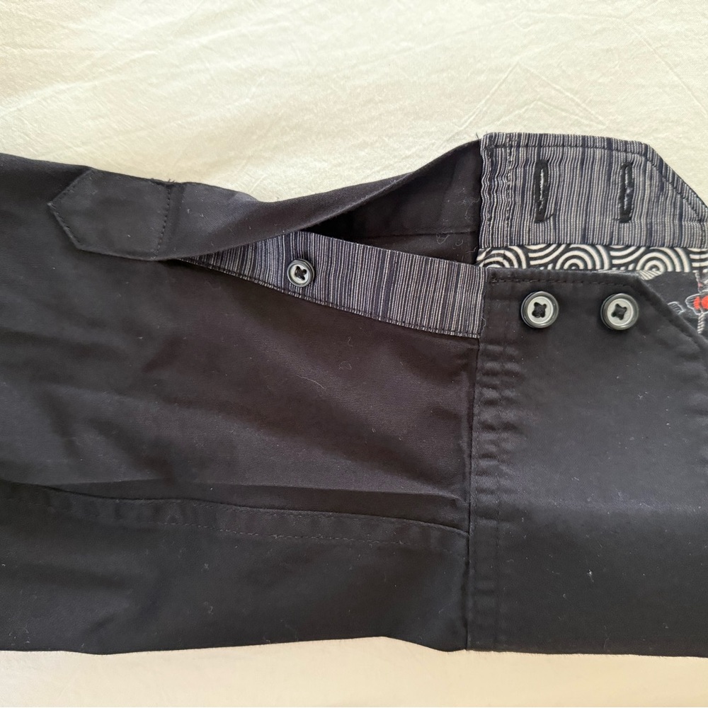 Men's Black Patterned Jacket - image 5